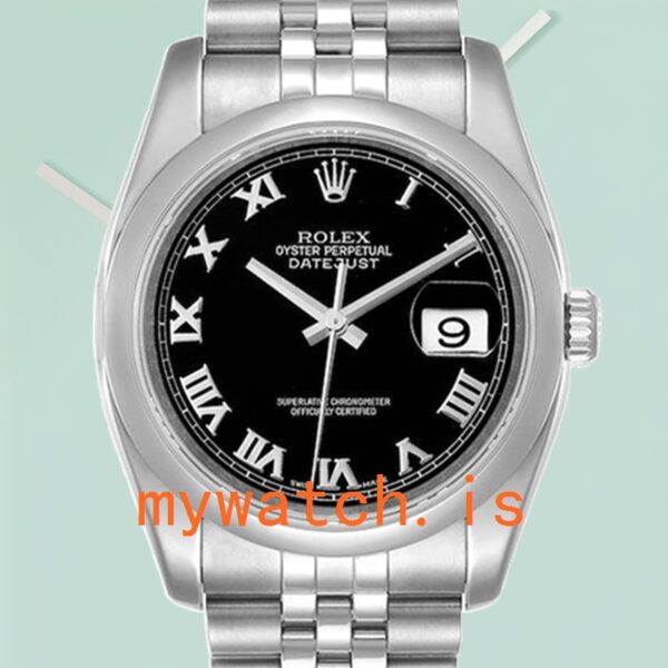 Rolex Datejust 116200BKRJ 36mm Mens Automatic: Genuine vs. Replica