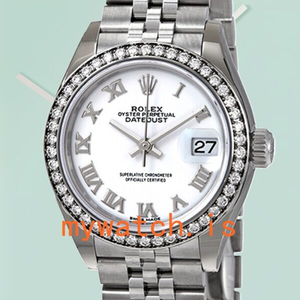 Rolex Datejust m279384rbr-0019 Ladies 28mm Automatic: Original vs. Replica