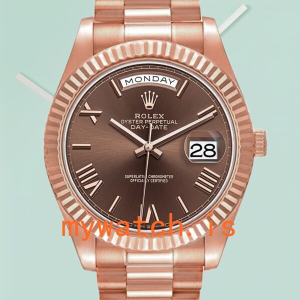 Rolex Day-Date m228235-0002 40mm Mens Brown Dial: Genuine vs. Replica Analysis