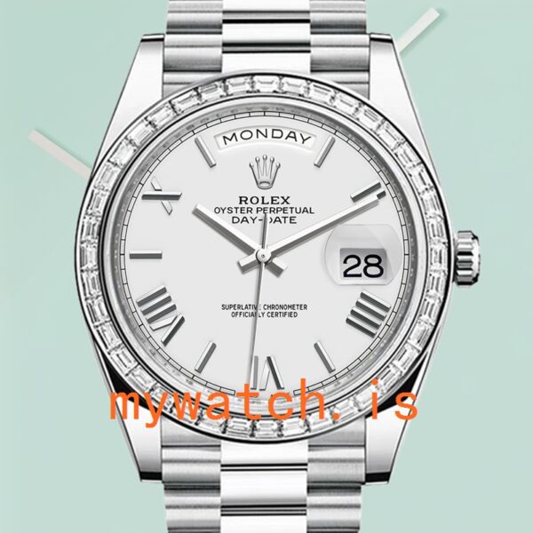 Rolex Day-Date M228396TBR-0018 40mm Mens President Bracelet: Genuine vs. Replica