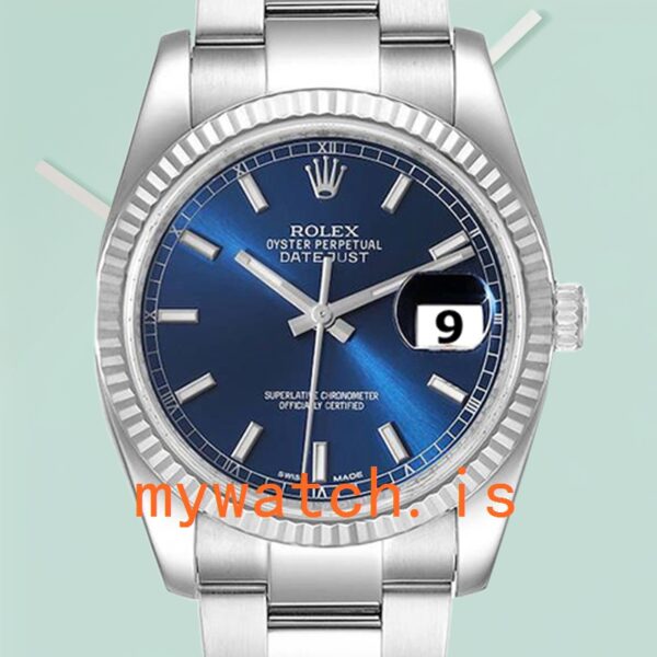 Rolex Datejust Men's 116234BLSO 36mm Oyster Bracelet Silver-tone: A Timeless Classic