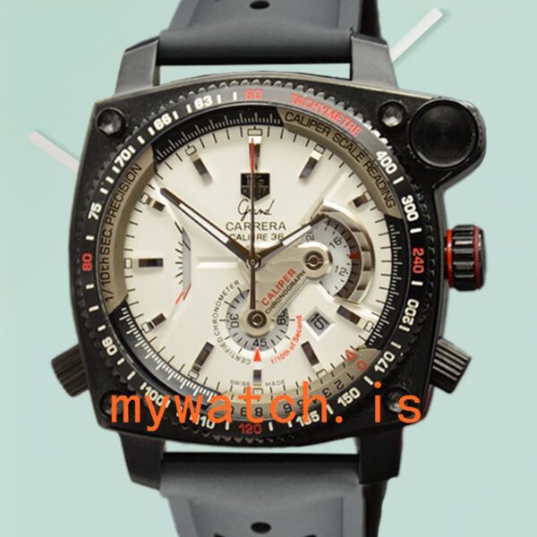 Tag Heuer Grand Carrera 43mm Men GrandCarreraWSR-004 Quartz Rubber Band: A Timeless Masterpiece