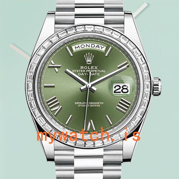 Rolex Day-Date m228396tbr-0020 40mm Mens Silver-tone Diamond Bezel: A Symbol of Prestige and Elegance