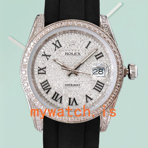 Rolex Datejust 116200 Mens 40mm Diamond Paved Dial Silver-tone: A Timeless Masterpiece