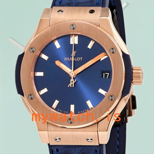 Hublot Classic Fusion 33mm 581.OX.7180.LR Ladies Rose Gold-tone Leather Strap: A Timeless Elegance