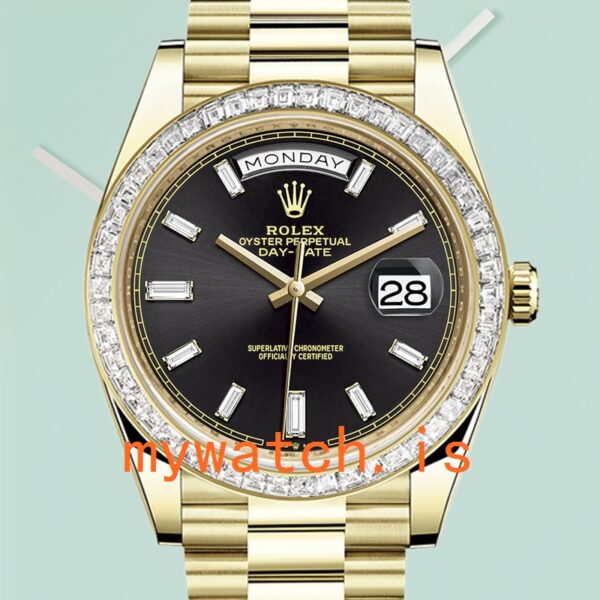 Rolex Day-Date 40mm m228398tbr-0001 Mens Black Dial: Genuine vs. Replica Analysis