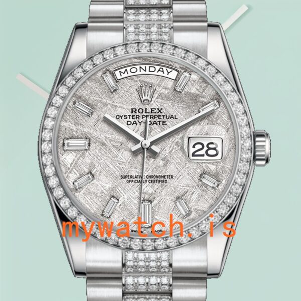 Rolex Day-Date Mens 118346 36mm Automatic: Genuine vs. Replica