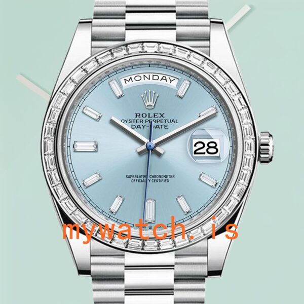 Rolex Day-Date Mens 40mm m228396tbr-0002 Blue Dial: Genuine vs. Replica Analysis